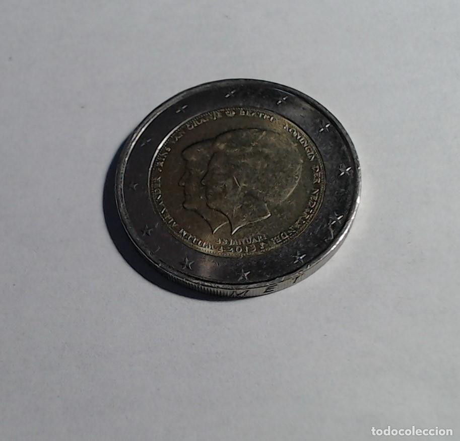 Euros: Moneda 2&euro; Paises Bajos 2013. Cambio de Trono
