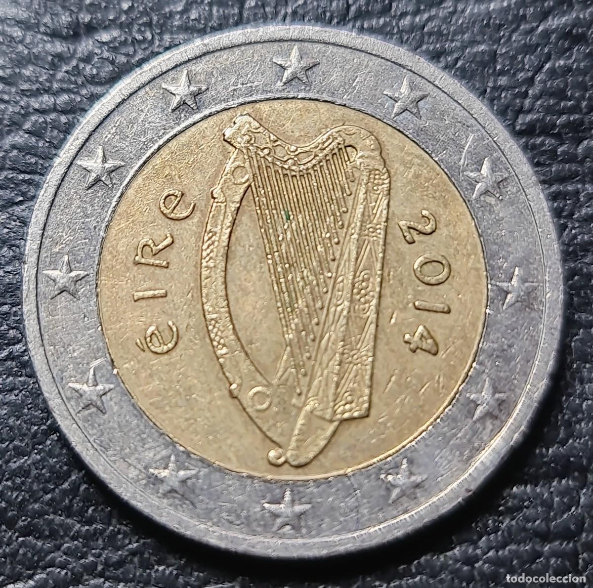 Euros: Irlanda 2014 2 euros moneda com&uacute;n Arpa