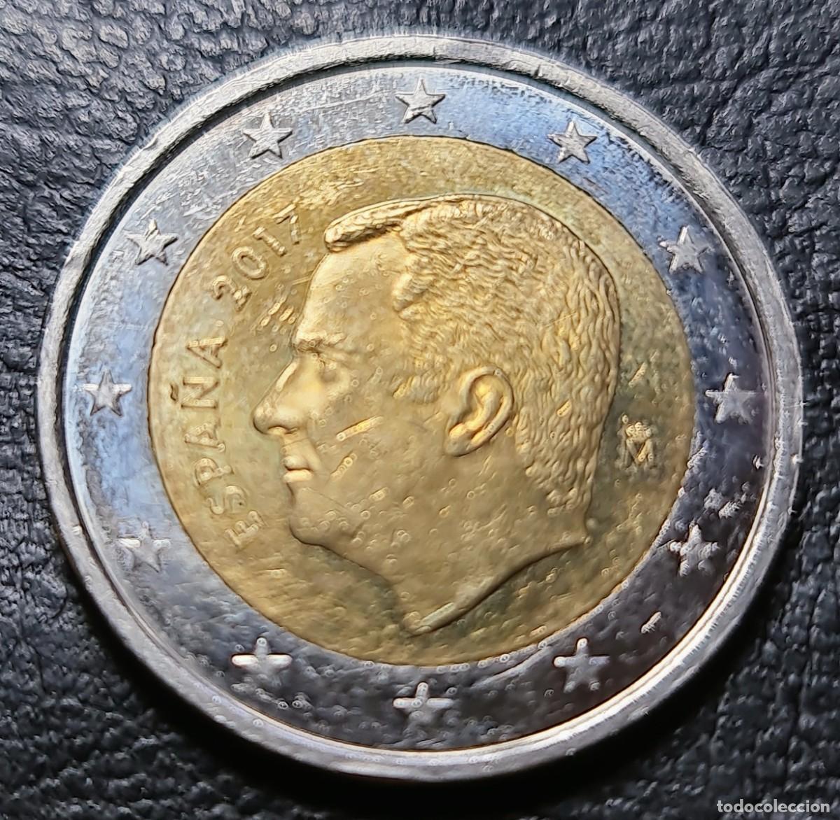 Euros: Espa&ntilde;a 2017 2 euros moneda com&uacute;n Felipe VI