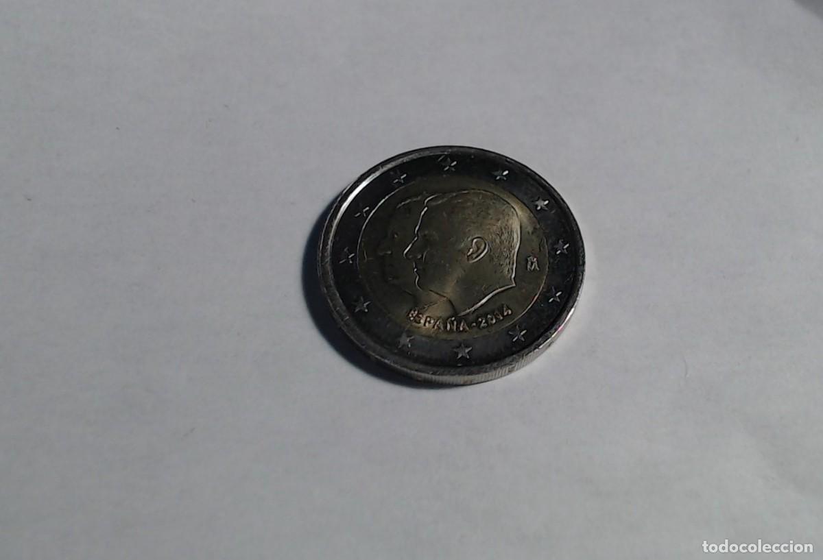 Euros: Moneda 2&euro; Espa&ntilde;a 2014. Cambio de rey - Foto 1