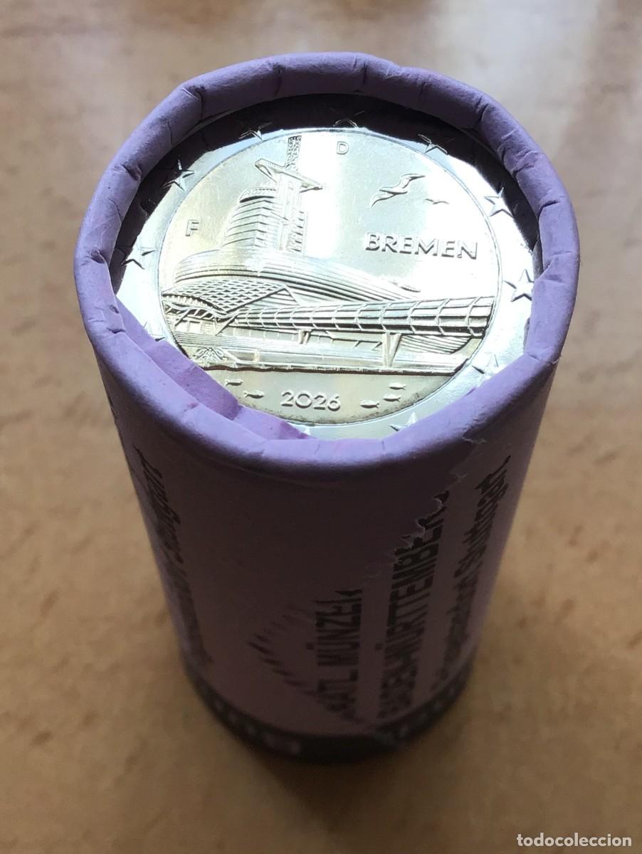 Euros: 2 euros conmemorativos de Alemania. Bremen. A&ntilde;o 2026 ceca F. Sin circular