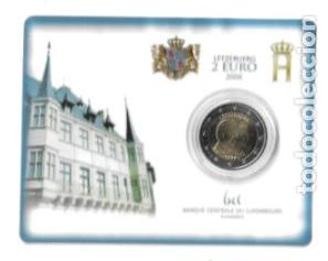 Euros: LUXEMBURGO 2005. COINCARD 2 EUROS. 5&ordm; A&Ntilde;O ENTRONIZACION GD ENRIQUE Y CENTENARIO MUERTE DE GD ADOLFO