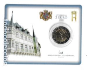 Euros: LUXEMBURGO 2008. COINCARD 2 EUROS. RESIDENCIA OFICIAL CHATEAU DE BERG