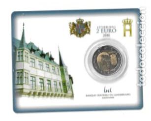 Euros: LUXEMBURGO 2010. COINCARD 2 EUROS. ESCUDO DE ARMAS DEL GRAN DUQUE.