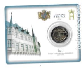 Euros: LUXEMBURGO 2012. COINCARD 2 EUROS. EL GD ENRIQUE Y EL GD GUILLERMO IV