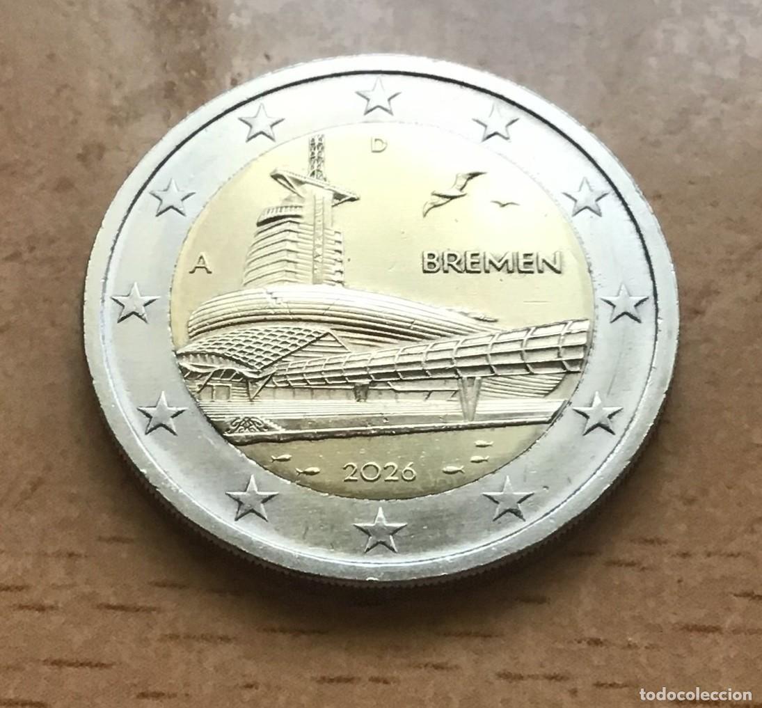 Euros: 2 euros conmemorativos de Alemania. Bremen. A&ntilde;o 2026 ceca A. Circulada EBC