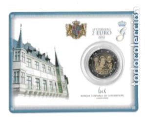 Euros: LUXEMBURGO 2012. COINCARD 2 EUROS. BODA DEL PRINCIPE GUILLERMO Y LA CONDESA ESTEFANIA DE LANNOY.