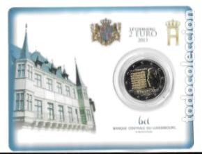 Euros: LUXEMBURGO 2013. COINCARD 2 EUROS. HIMNO NACIONAL.
