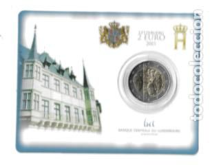 Euros: LUXEMBURGO 2015. COINCARD 2 EUROS. 125 ANIVERSARIO DE LA DINASTIA NASSAU-WEILBURG.