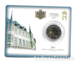 Euros: LUXEMBURGO 2017. COINCARD 2 EUROS. 200&ordm; 50 ANIVERSARIO DEL SERVICIO MILITAR VOLUNTARIO EN LUXEMBURGO