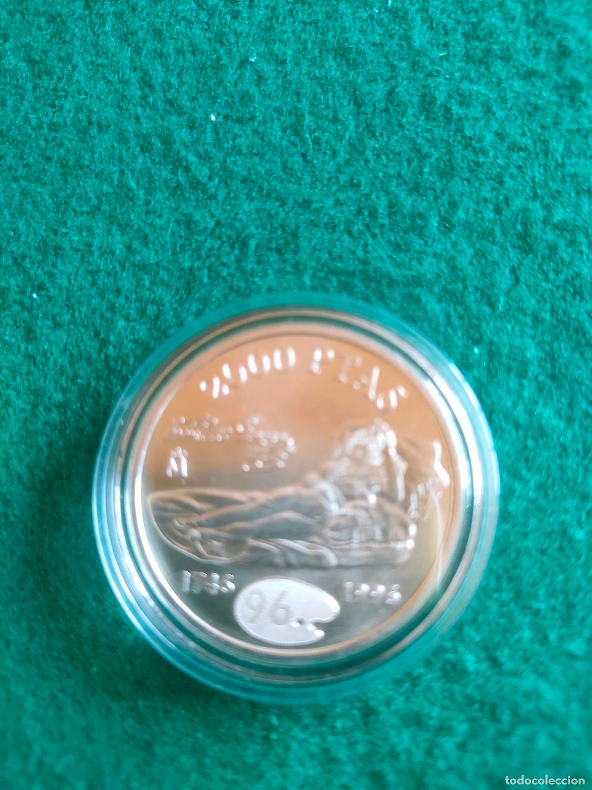 Euros: MONEDA DE PLATA DE 2000 PTAS DE 1996 - Foto 2