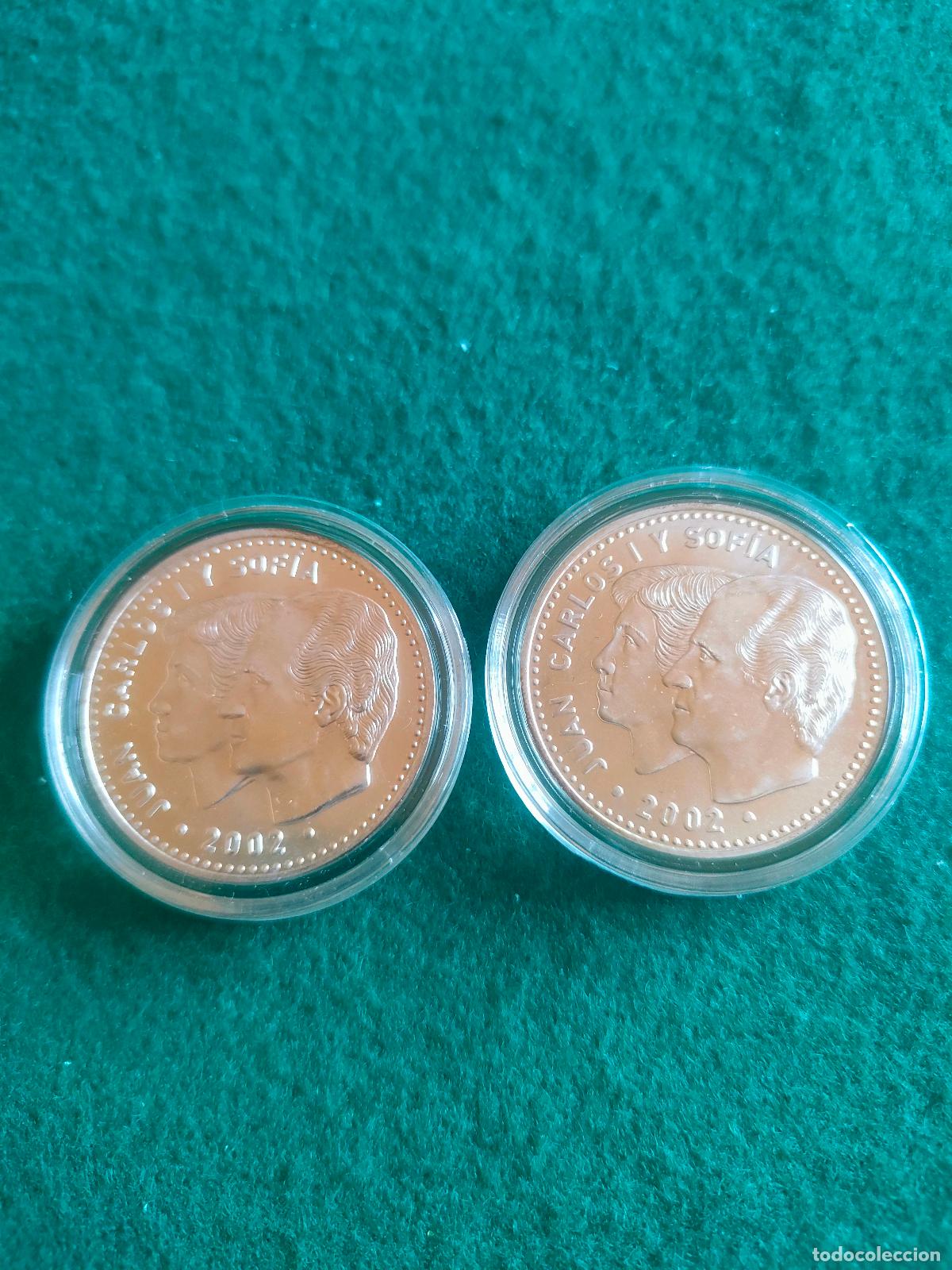 Euros: 2 MONEDAS DE PLATA DE 12 EUROS DE 2002