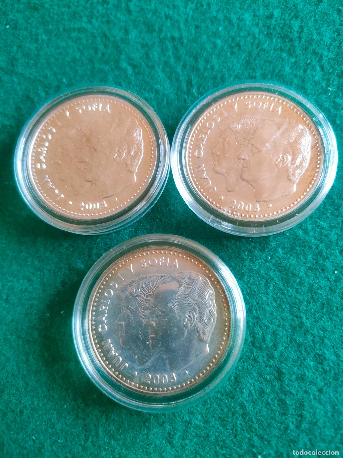 Euros: 3 MONEDAS DE PLATA DE 12 EUROS DE 2003