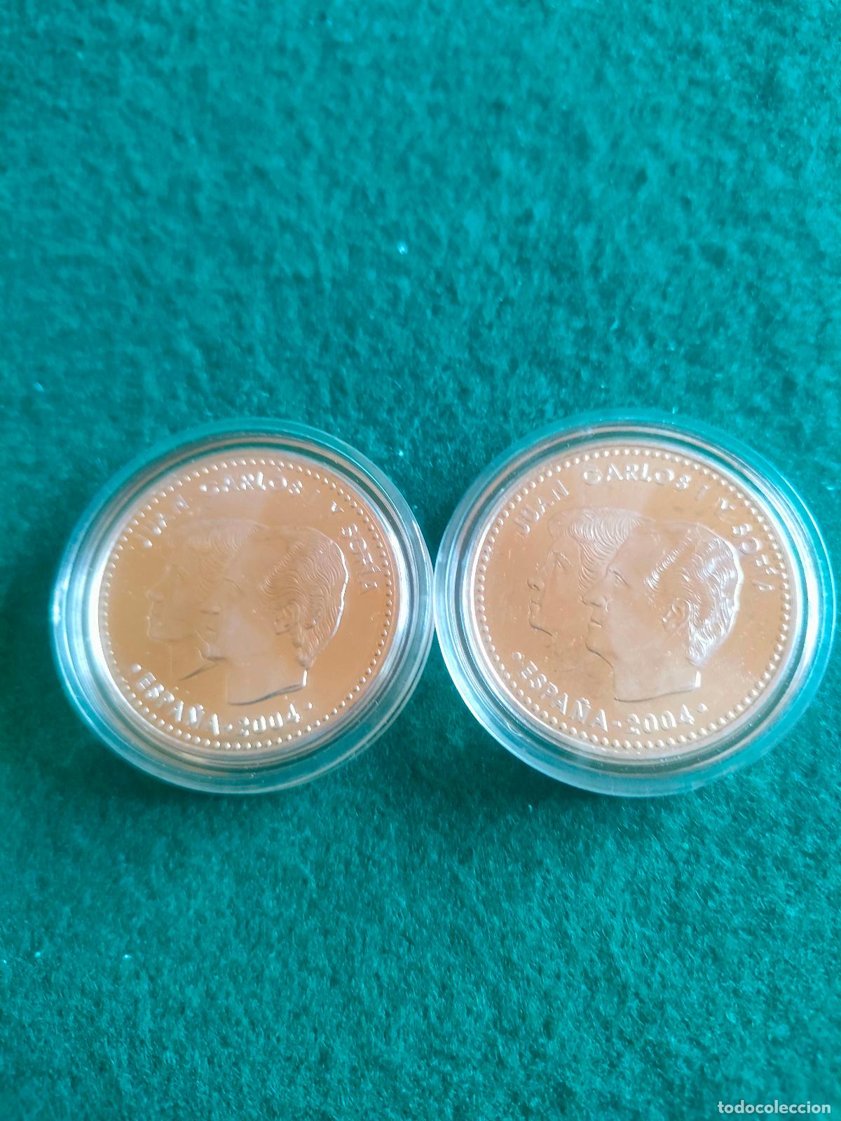Euros: 2 MONEDAS DE PLATA DE 12 EUROS DE 2004