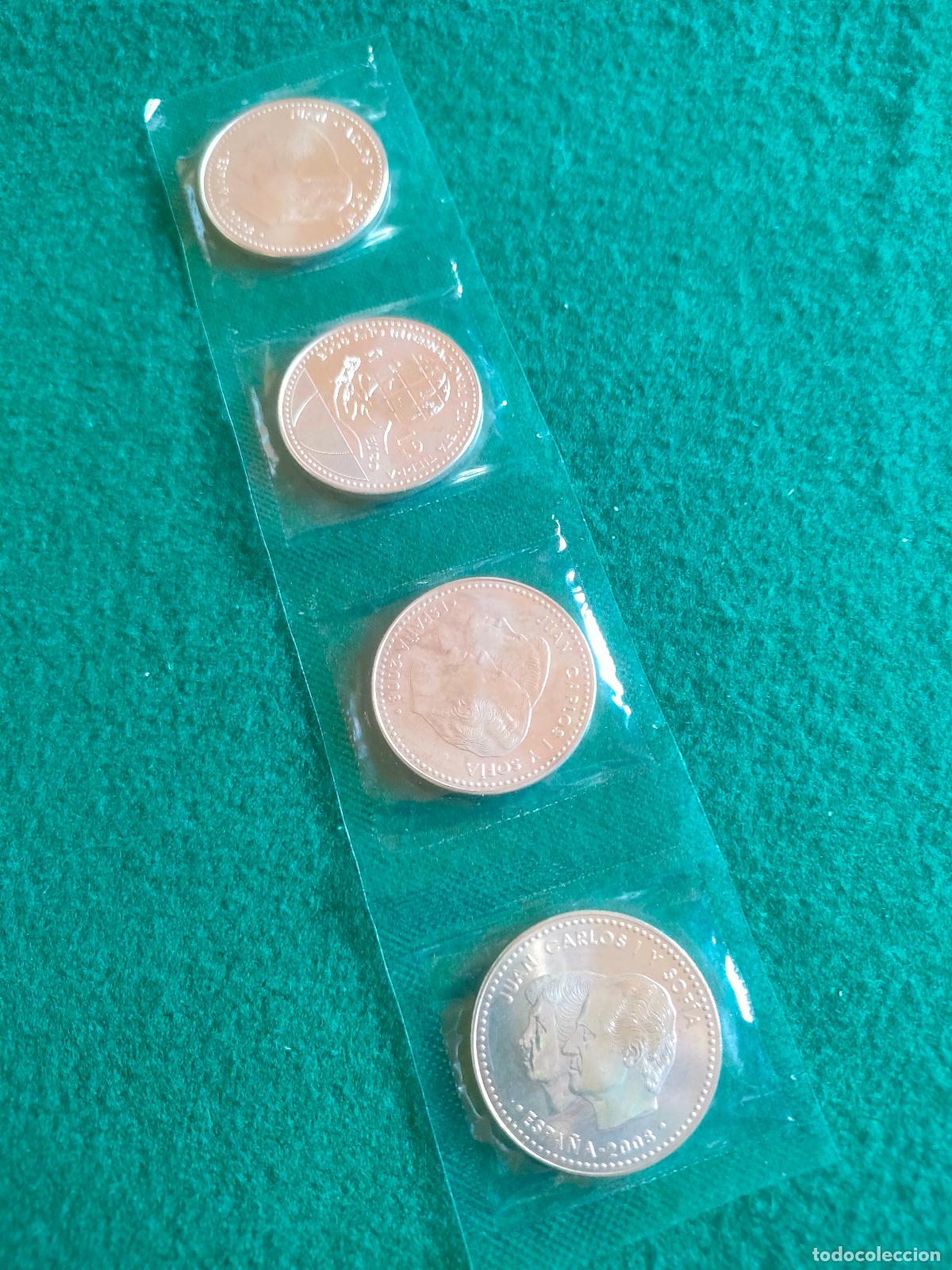 Euros: 4 MONEDAS DE PLATA DE 12 EUROS DE 2008