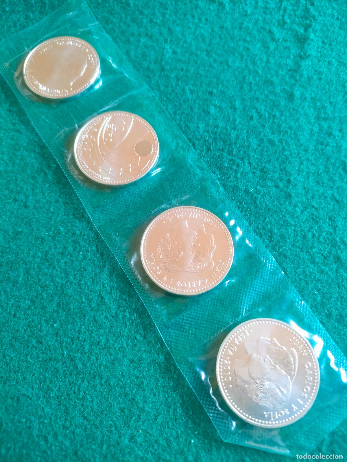 Euros: 4 MONEDAS DE PLATA DE 12 EUROS DE 2010