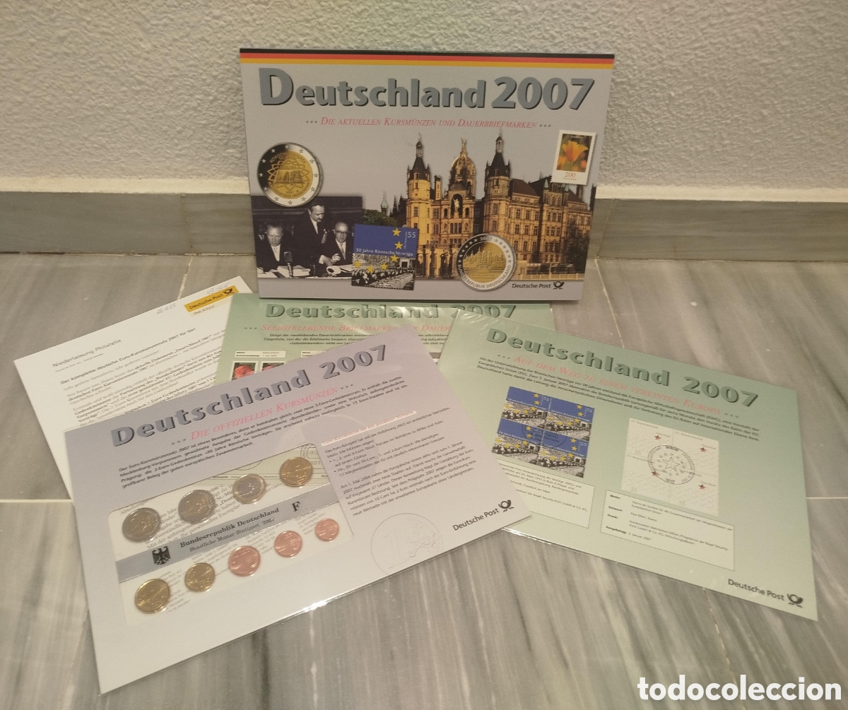 Euros: Colecci&oacute;n Conmemorativa Alemania 2007 (Monedas y Sellos)