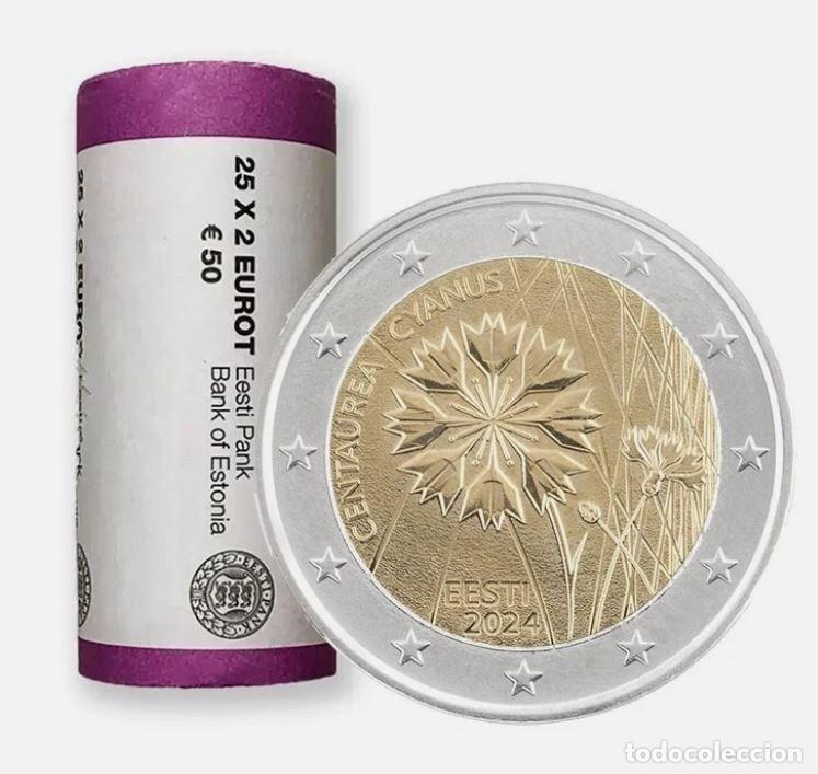 Euros: ESTONIA 2024 ROLLO 25 MONEDAS 2 EUROS - EL ACIANO