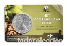 Euros: HOLANDA 2010. COINCARD DE 5 &euro;. MAX HAVELAAR.