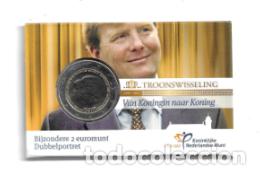 Euros: HOLANDA 2013 COINCARD DE 2 &euro; DE ABDICACION DE LA REINA CON LIBRILLO