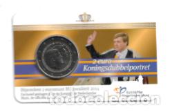 Euros: HOLANDA 2014. COINCARD DEL DOBLE RETRATO