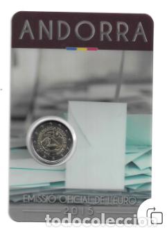 Euros: ANDORRA 2015. COINCARD DE 2 &euro; DEL 30&ordm; ANIVERSARIO RECONOCIMIENTO D LA MAYORIA DE EDAD A LOS 18 A&Ntilde;OS.