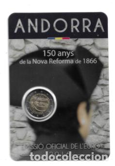Euros: ANDORRA 2016. COINCARD DE 2 &euro; DE LOS 150 A&Ntilde;OS DE LA NUEVA REFORMA DE 1866.