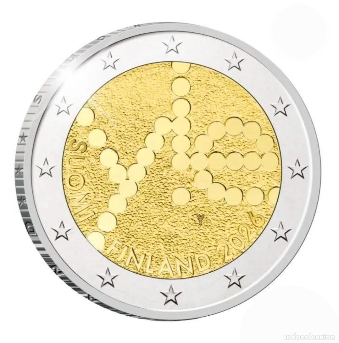 Euros: MONEDA 2 EUROS FINLANDIA 2026 - CENTENARIO Yle - SIN CIRCULAR
