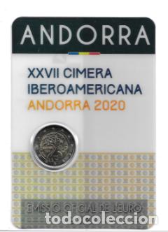 Euros: ANDORRA 2020. COINCARD DE 2 &euro; DE LA XXVII CAMARA IBEROAMERICANA. ANDORRA 2020.