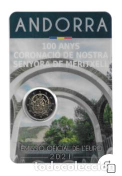 Euros: ANDORRA 2021. CONCARD DE 2 &euro; DE 100 A&Ntilde;OS DE LA CORONACIONDE NUETRA SE&Ntilde;ORA DE MERITXELL.