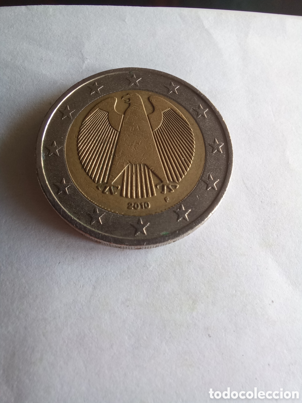 Euros: MONEDA 2 EUROS ALEMANIA - A&Ntilde;O 2010, CECA F (&Aacute;GUILA HER&Aacute;LDICA)