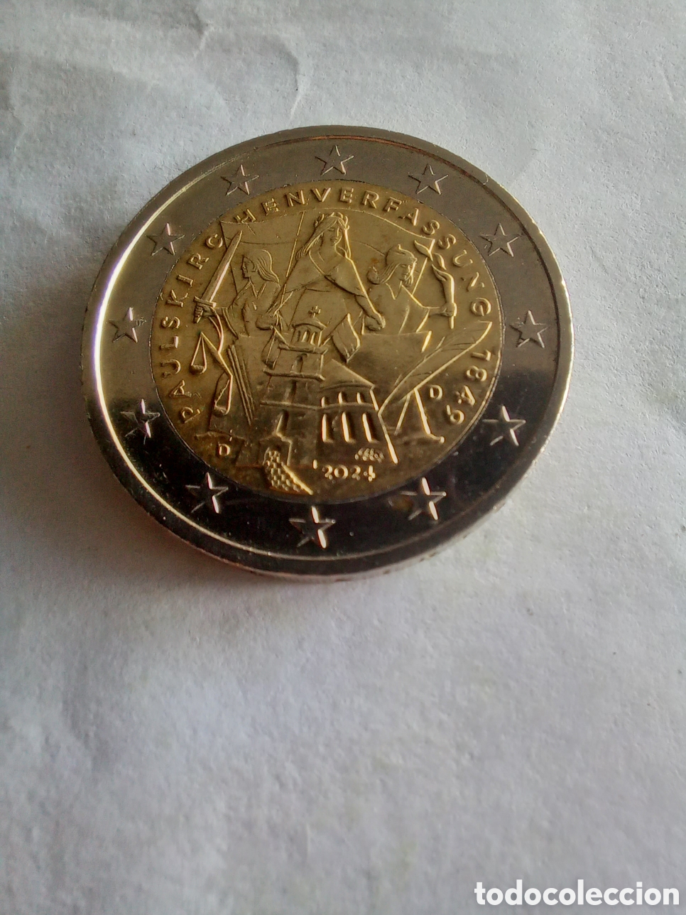 Euros: MONEDA 2 EUROS CONMEMORATIVOS ALEMANIA - A&Ntilde;O 2024, CECA D (175 ANIVERSARIO PAULSKIRCHE)