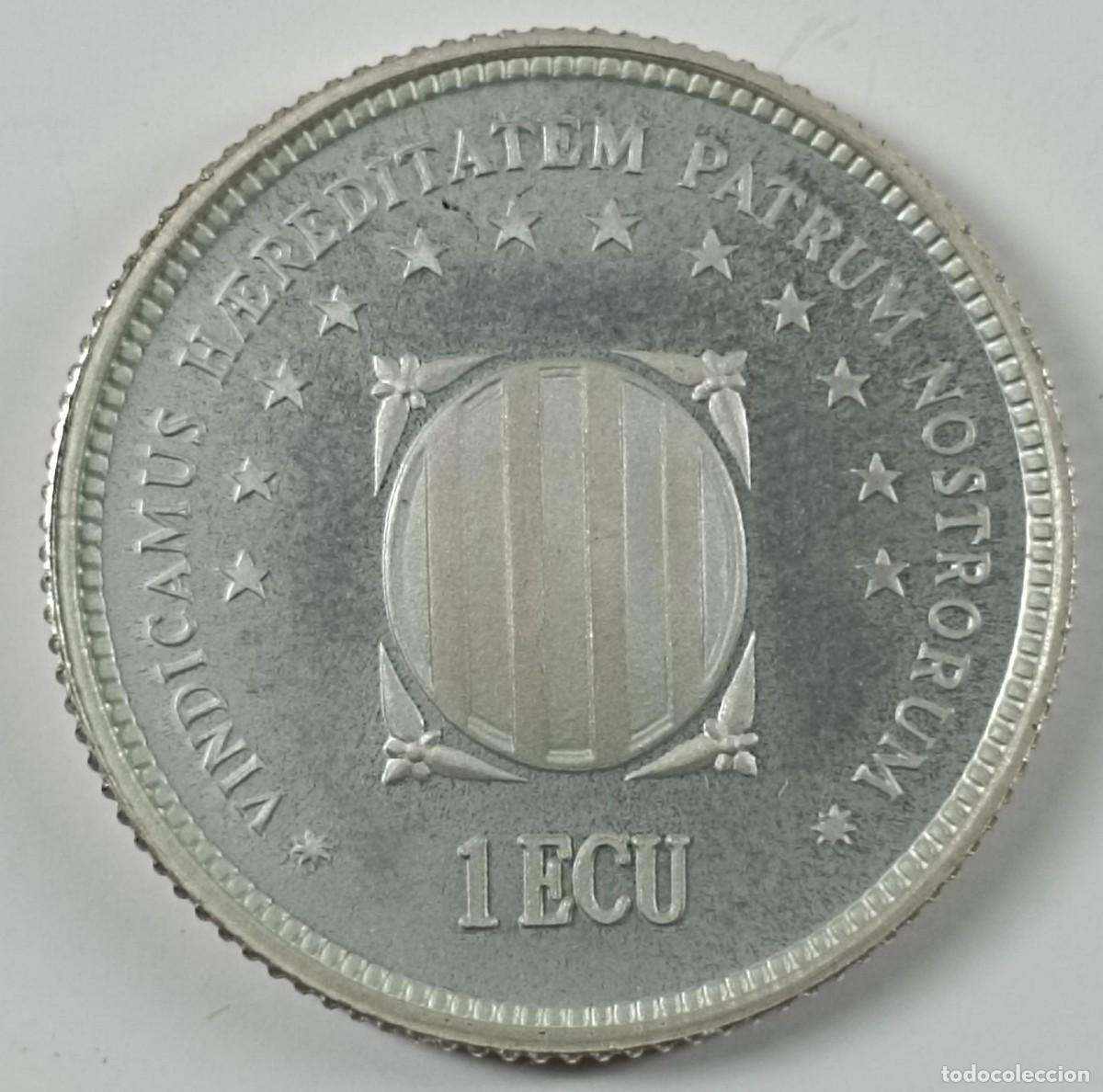 Euros: Moneda de Espa&ntilde;a 1 ecu de 1993 de plata - Foto 4