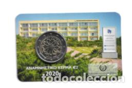 Euros: CHIPRE 2020. COINCARD DE 2 &euro; DE LOS 30 A&Ntilde;OS DEL INSTITUTO DE NEUROLOGIA Y GENETICA DE CHIPRE.