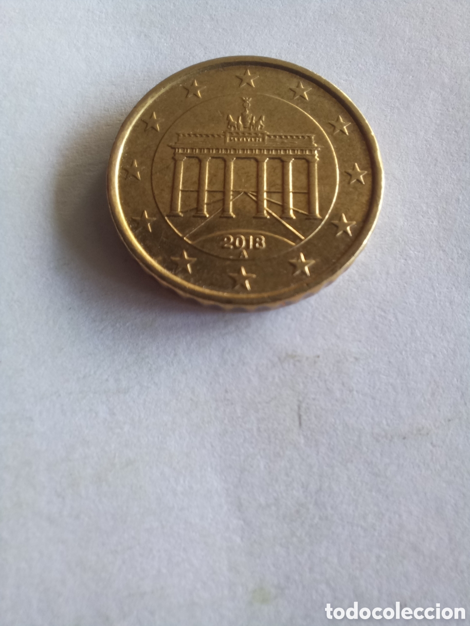 Euros: MONEDA 10 C&Eacute;NTIMOS DE EURO ALEMANIA - A&Ntilde;O 2018, CECA A (PUERTA DE BRANDERBURGO)