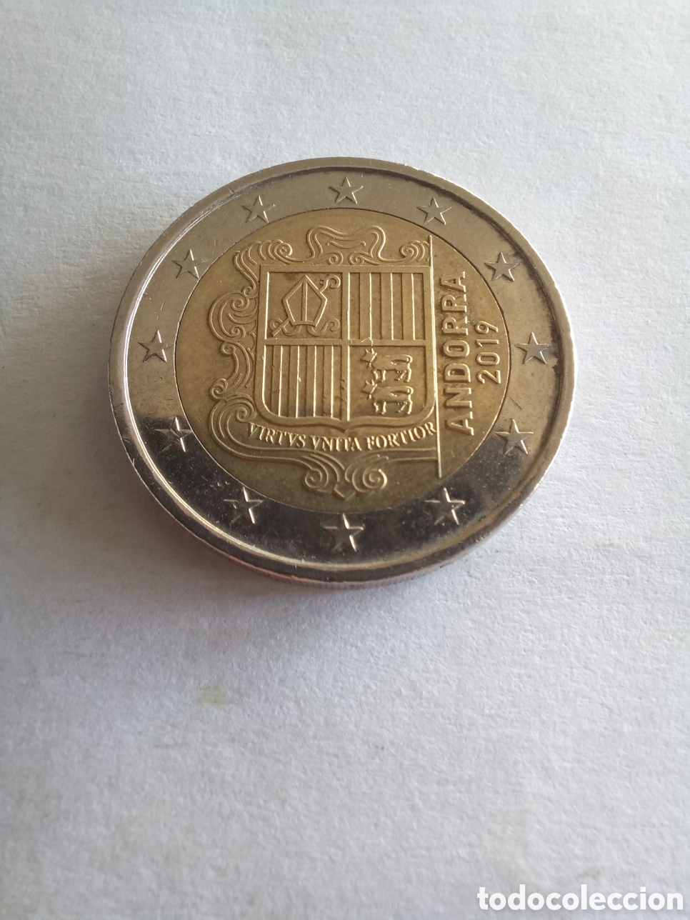Euros: MONEDA 2 EUROS ANDORRA - A&Ntilde;O 2019 (ESCUDO DE ANDORRA)