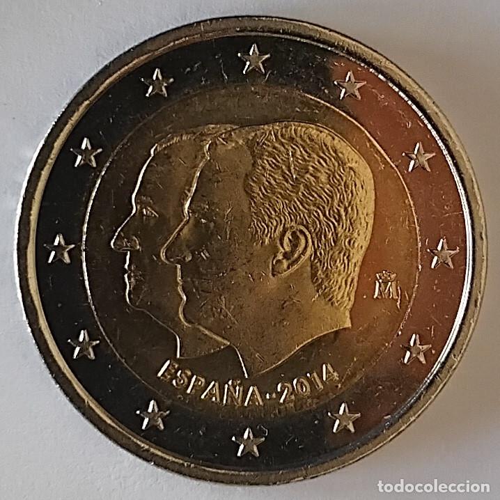 Euros: ESPA&Ntilde;A 2 euros 2014 Conmemorativa cambio de trono