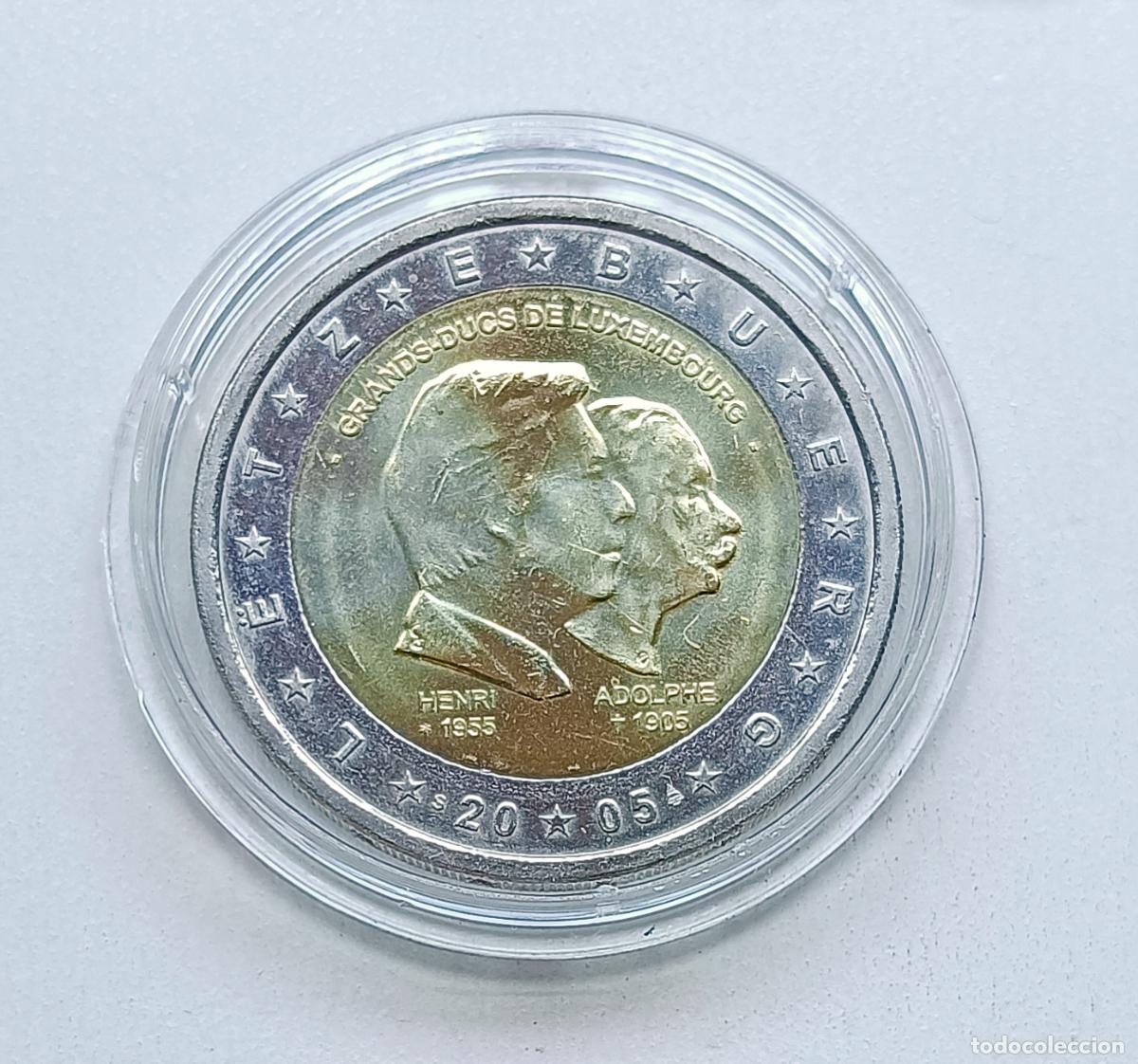 Euros: LUXEMBURGO 2005. MONEDA DE 2 EUROS CONMEMORATIVOS DE HENRI Y ADOLPHE. SIN CIRCULAR