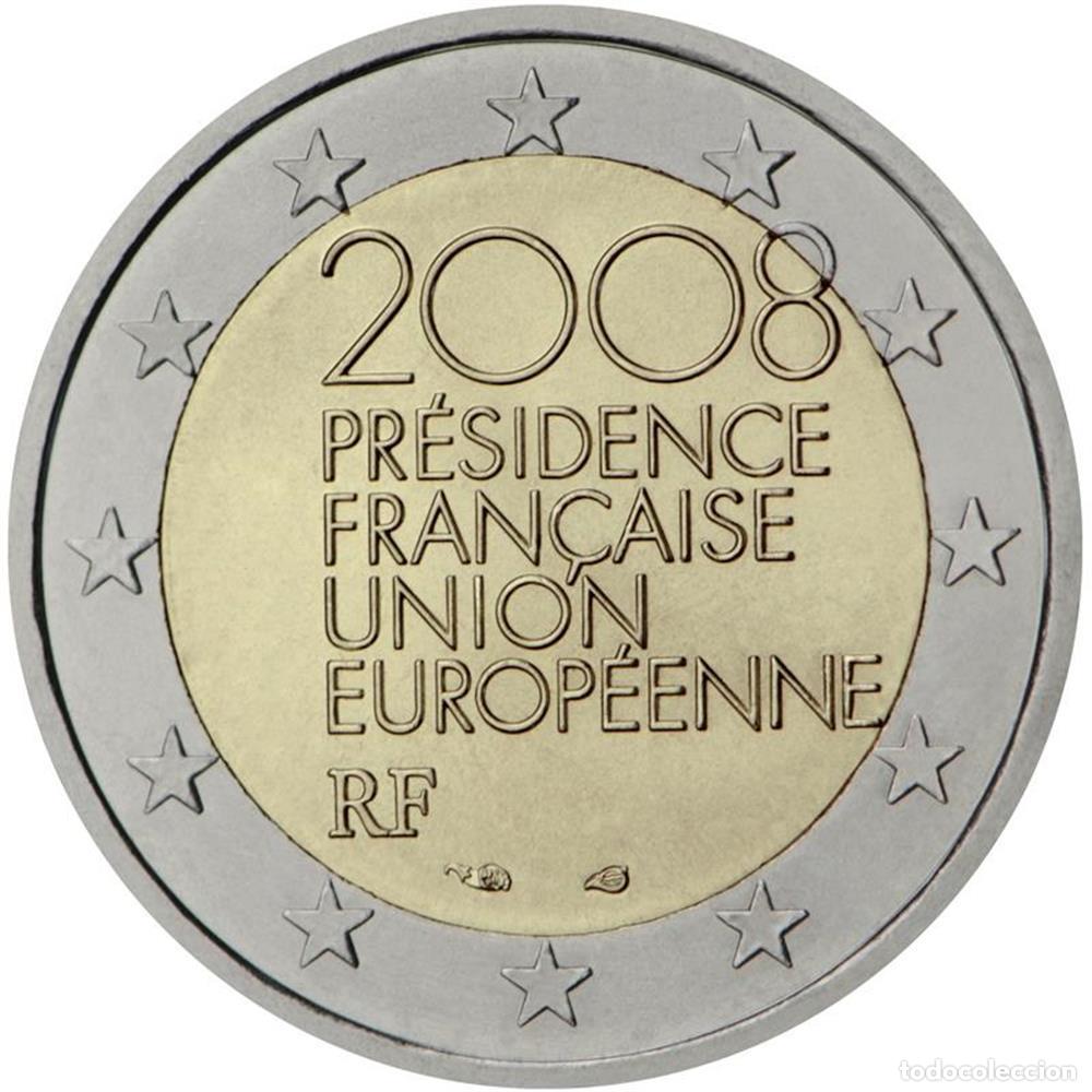 Euros: FRANCIA 2008. MONEDA DE 2 EUROS CONMEMORATIVA DE LA PRESIDENCIA DE LA UE. SIN CIRCULAR