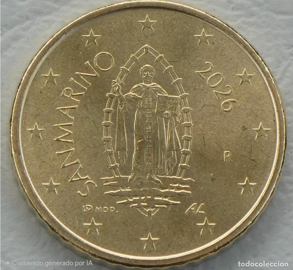 Euros: MONEDA 20 CTS SAN MARINO 2026 - SIN CIRCULAR