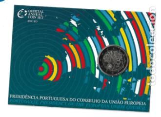 Euros: PORTUGAL 2007. COINCARD DE 2 &euro; DEDICADO A LA PRESIDENCIA DE LA UE.