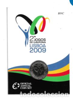 Euros: PORTUGAL 2009. COINCARD DE 2 &euro; DEDICADO A LA LUSOFONIA.