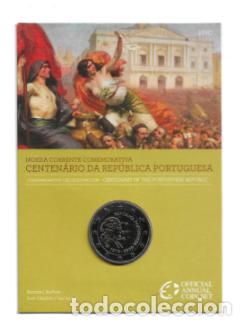 Euros: PORTUGAL 2010. COINCARD DE 2 EUROS DEDICADO A LA REPUBLICA PORTUGUESA.