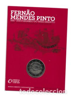 Euros: PORTUGAL 2011. COINCARD DE 2 &euro; DEDICADOS A FERNAO MENDES PINTO
