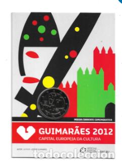 Euros: PORTUGAL 2012. COINCARD DE 2 &euro; DEDICADOS A GUIMARAENS.