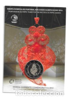 Euros: PORTUGAL 2016. COINCARD DE 2 &euro; DEDICADO A LOS JUEGOS OLIMPICOS DE RIO 2016.