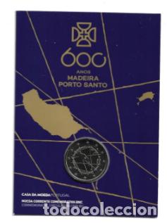 Euros: PORTUGAL 2019. COINCARD DE 2 &euro; DEDICADO A LOS 600 A&Ntilde;OS DE MADEIRA.