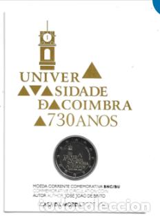Euros: PORTUGAL 2020. COINCARD DE 2 &euro; DEDICADO A LOS 730 A&Ntilde;OS DE LA UNIVERSIDAD DE COIMBRA.