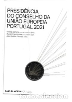 Euros: PORTUGAL 2021. COINCARD DE MONEDA DE 2 EUROS DEDICADO A LA PRESIDENCIA DEL CONSEJO DE EUROPA..