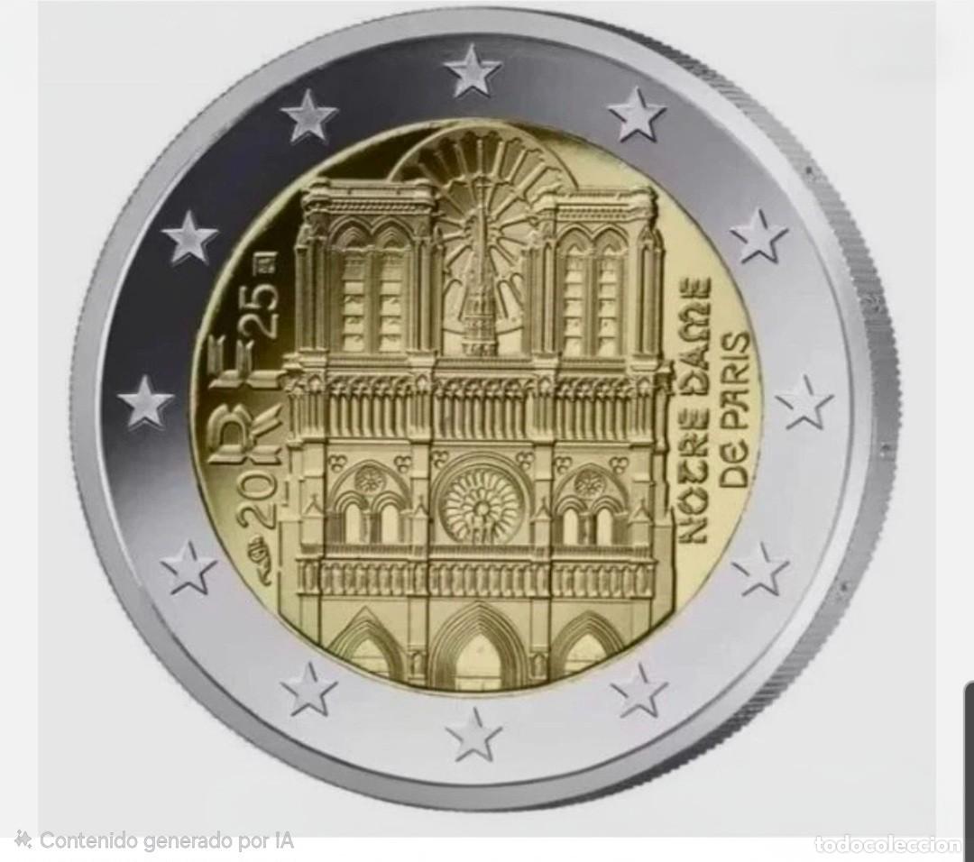 Euros: MONEDA 2 EUROS FRANCIA 2025 - NOTRE DAME - SIN CIRCULAR